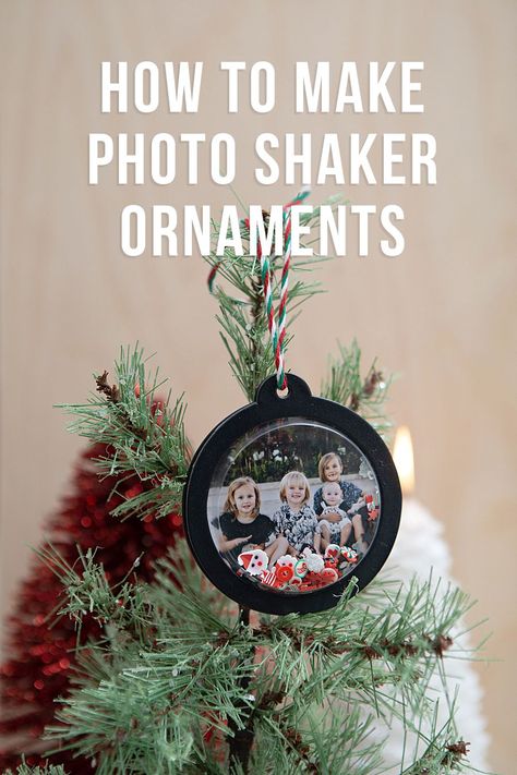 Shaker Ornaments, Diy Photo Ornaments, Canon Selphy, How To Make Photo, Photo Crafts, Diy Bouquets, Stages Of Life, Diy Bride, Photo Christmas Ornaments