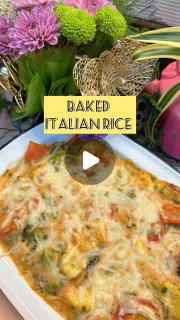 Continental Dishes Recipes, Continental Food Recipes, Italian Rice Recipes, Dinner Ideas Italian, Rice Dinner Ideas, Herbed Rice, Italian Rice, Baked Rice, Italian Sauce