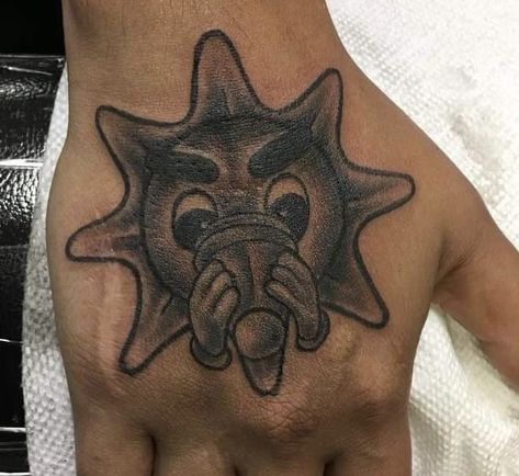 Rare Tattoos Men Small, Hand Tattoos Black Man, Hand Tats Men Small, Glogang Tattoo, Black Men Hand Tattoos, Glo Gang Tattoo, Tattoos For Black Guys, Elbow Tattoo Men, Rare Tattoos Men