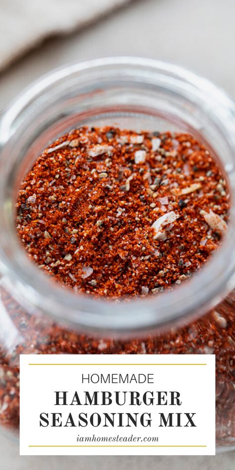 Spices Blends, Hamburger Seasoning, Mix In A Jar, Spice Rubs, Homemade Dry Mixes, Homemade Seasoning, Dinner Favorites, Dry Rub Recipes, Homemade Spice Mix