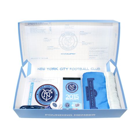 NYCFC Season Ticket Holder Box Packaging Luxury Ticket Design, Stadium Box Suite Design, Penalty Box Hockey, Football Ticket Design, Fan Holder, Nba Tickets, Sports Facility, Ticket Holder, Sport Shirt Design