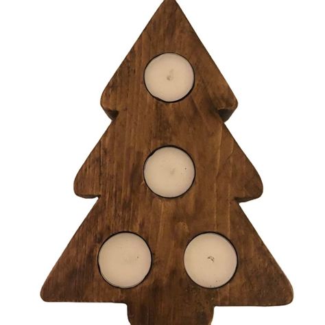 Candle Home Decor, Bubble Paper, Candles Scented, Wooden Christmas Tree, T Lights, Wooden Christmas Trees, Box Logo, Wooden Christmas, Nice Design