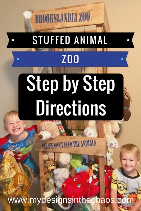 Diy Stuffed Animal Zoo Storage, Toy Zoo Storage Diy, How To Make A Stuffed Animal Zoo Storage, Diy Zoo For Stuffed Animals, Zoo Cage For Stuffed Animals, Zoo For Stuffed Animals, Diy Toy Storage, Storage Kids Room, Toy Storage