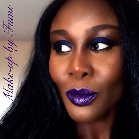 Black berries & Blue berries.  🍇♣️ For that @Jonathan Lo - Glow, mix some gold pigment into your liquid foundation & spray @M∙A∙C Cosmetics Fix + to set it! Viola!  ✨🌟💫  💋Designer Purple pencil all over lip topped off with Mac glass.  Highlighter in @Estee Lauder in Heat wave. @Sleek MakeUP palette in Indigo on Lid. #anastasiabeverlyhills Lavish palette in Siena as transition.  Black eyeliner in water line by @urbandecaycosmetics in Perversion💥 Instagram @fumisfashionfiles Black Berries, Purple Aura, Blue Berries, Sleek Makeup, Black Eyeliner, Plum Purple, Liquid Foundation, Makeup Palette, Estee Lauder