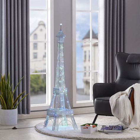 Paris Eiffel Tower Floor Lamp Paris Fashion Style, Eiffel Tower Lamp, Tower Lamp, Eiffel Tower Decorations, String Lights In The Bedroom, Twinkle String Lights, Beach Lighting, Nautical Lighting, Christmas Decorations Bedroom