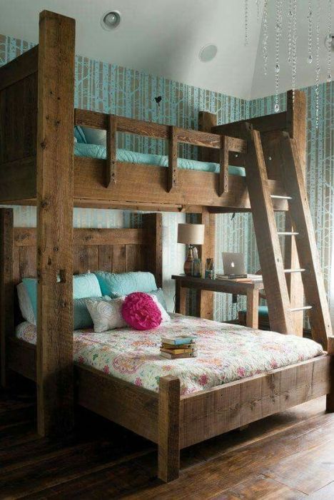 Modern Bunk Beds For Girls Room, Bunk Bed Ideas Diy, Bunk Beds Small Room, Bunk Beds For Boys Room, Bunk Bed Safety, Bunk Beds Boys, Adult Bunk Beds, Custom Bunk Beds, Bedroom Ideas For Small Rooms