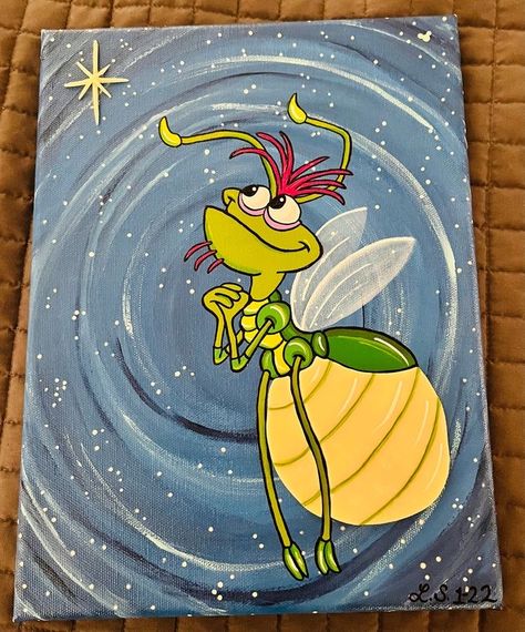 Disney Canvas Art, Disney Canvas, Disney Paintings, Easy Acrylic Painting, Posca Art, Hippie Painting, Simple Canvas Paintings, Cute Canvas Paintings, Easy Canvas Art