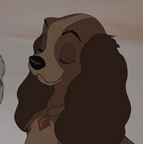 Brown Disney Aesthetic, Lady And The Tramp Pfp, Lady And The Tramp Aesthetic, The Lady And The Tramp, Disney Characters Pictures, Old Disney Movies, Disney Icons, Disney Collage, Disney Dogs