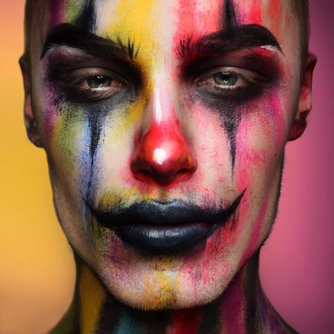 See this Instagram post by @wesleybenjamincarter • 3,140 likes Mens Halloween Makeup, Creepy Clown Makeup, Hairstyles Accessories, Hairstyles Halloween, Accessories Hairstyles, Circus Makeup, Themed Makeup, Halloween Makeup Clown, Holloween Makeup