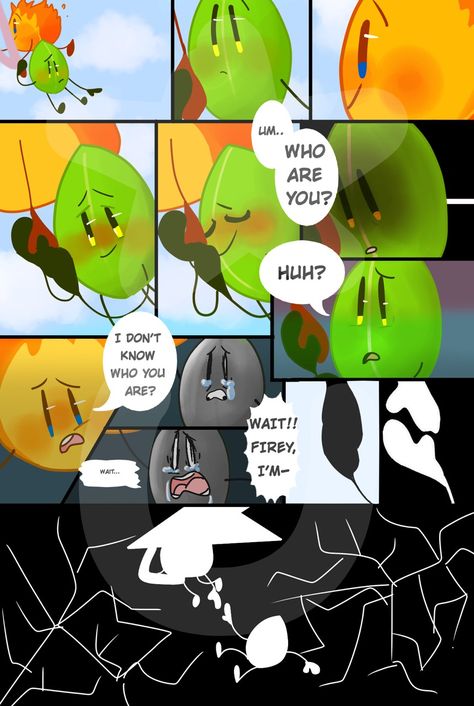 Bfb Firey X Leafy Fanart, Fireafy Bfb Comics, Bfdi Firey And Leafy, Leafy Bfb Icons, Bfb Firey X Leafy, Leafy X Fiery, Fireafy Bfb, Mr Plant X Argos Fanart, Bfb Comics