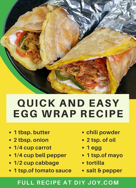 Try this easy and delicious egg frankie for breakfast! Egg Frankie Recipe, Frankie Recipe, Egg Wrap, Wrap Recipe, The Best Breakfast, Easy Eggs, Sauteed Vegetables, Best Breakfast Recipes, Wrap Recipes