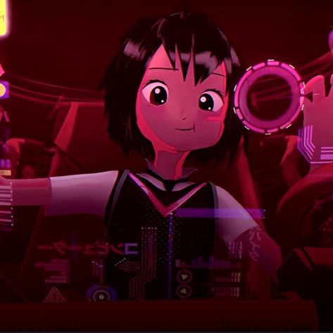 Penny Parker Pfp, Peni Parker Icon, Hero Meme, Peni Parker, Penny Parker, Spider People, Girl Short Hair, Anime Crossover, Spider Verse