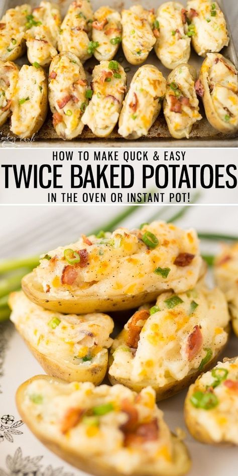 Instant Pot Twice Baked Potatoes Instant Pot Twice Baked Potatoes, Baked Potato Pressure Cooker, Twice Baked Potatoes Quick, Potato’s In Instant Pot, Twiced Baked Potato Easy, Easy Twice Baked Potatoes, Easy Sweet Potato Recipes, Best Instapot Recipes, Twice Bakes Potato’s