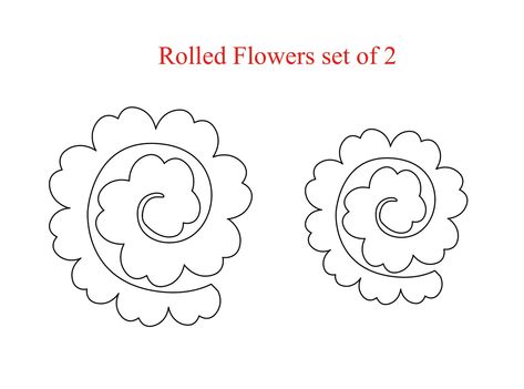 Related image Rose Rolled Flower Template, Diy Flower Template, Paper Flower Printable Templates, Felt Flower Template, Tin Can Flowers, Giant Paper Flowers Template, Felt Flowers Patterns, Flower Petal Template, Paper Flower Kit