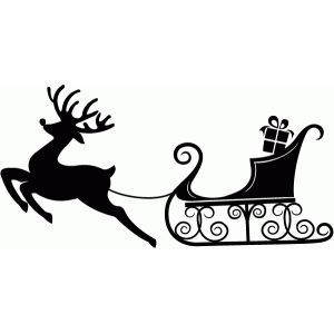 Reindeer & Sleigh from Tis the Season Collection by Echo Park Paper Co.