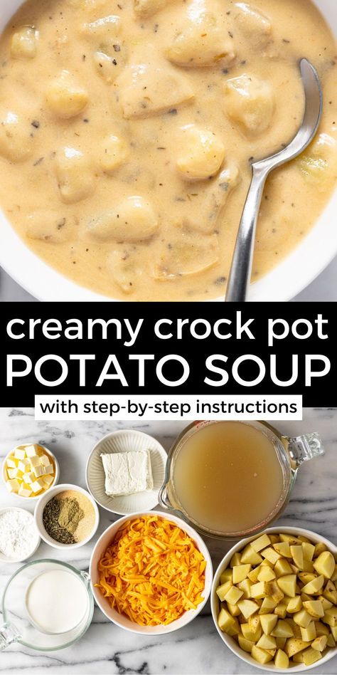 Red Potato Soup Recipes, Red Potato Soup, Crock Pot Soup Recipes, Crock Pot Potato Soup, Crock Pot Potato, Slow Cooker Potato Soup, Slow Cooker Potatoes, Crock Pot Potatoes, Potato Soup Crock Pot