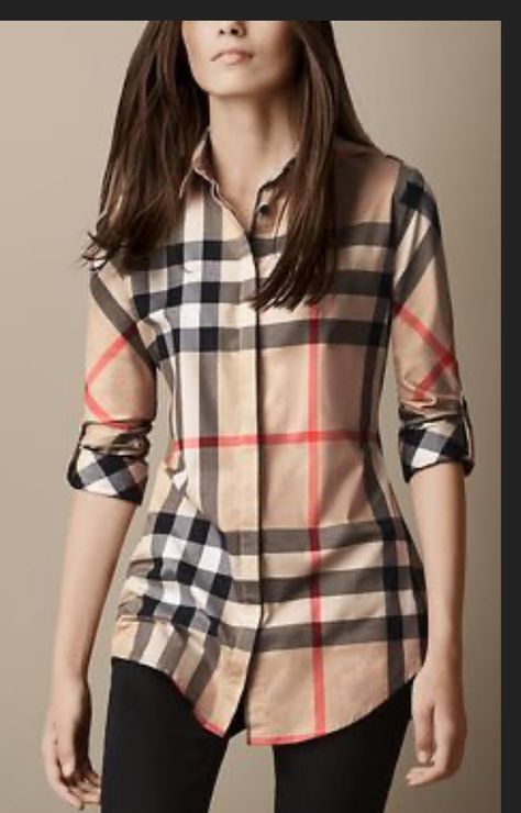 Burberry Shirts, Burberry Shirt, Luxury Mirror, Herve Leger Dress, Elegante Casual, New Classic, Check Shirt, Mode Inspiration, Tartan Plaid