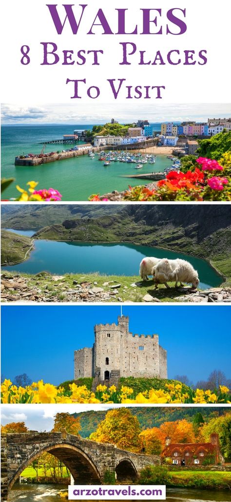 Find out about the best places to visit in Wales. These places need to be on your Wales itinerary as they are stunning and the top places to go in Wales. Wales Travel Places To Visit, Welsh Aesthetic, Visiting Wales, Wales Itinerary, Wales Vacation, Things To Do In Wales, London Sites, Uk Adventure, Uk Vacation