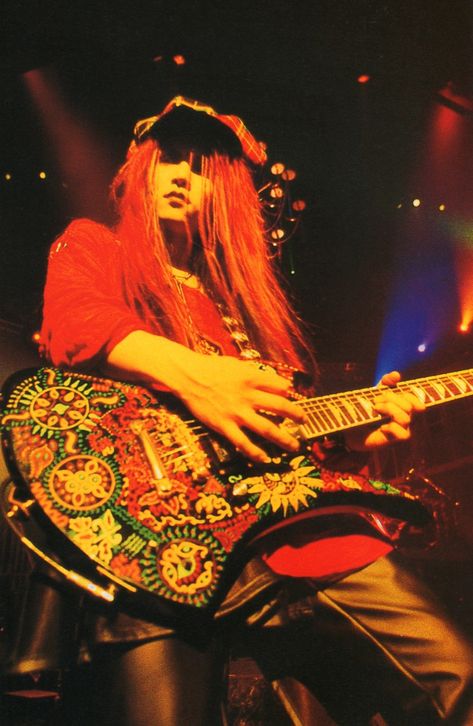 X Japan Hide, Hideto Matsumoto, Famous Guitarists, X Japan, Japanese Rock, Hidden Love, Japanese Pop, Aesthetic People, 27 Years Old