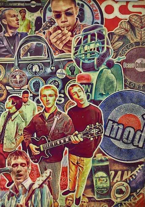 Can't beat a bit of Ocean Colour Scene - OCSart Hood Artwork, Ocean Colour Scene, Vintage Trainers, 1960s Style, Northern Soul, Guitar Art, Mod Fashion, Robin Hood, Cool Kids