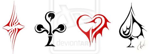 Poker Tattoo, Ace Of Spades Tattoo, Playing Card Tattoos, Card Tattoo Designs, Crown Tattoo Design, Card Suits, Custom Deck Of Cards, Playing Cards Art, Doodle Tattoo