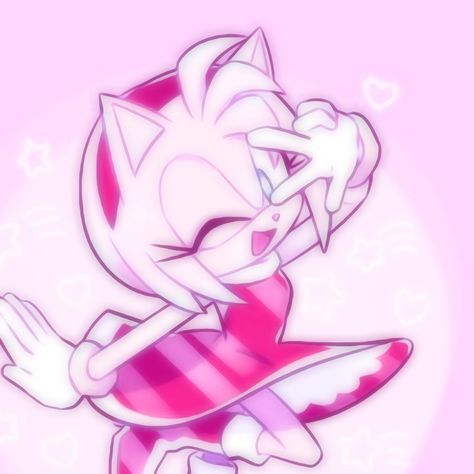 Sonic The Hedgehog Icons, Rose Icon, Amy Rose, The Hedgehog, Sonic The Hedgehog, Sonic, Hair, Pink