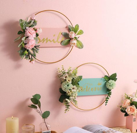 Flower Wreath Wedding, Frame Living Room, Wedding Eucalyptus, Easter Front Door, Floral Door Wreaths, Easy Diy Wreaths, Wall Wreath, Eucalyptus Garland, Spring Door Wreaths