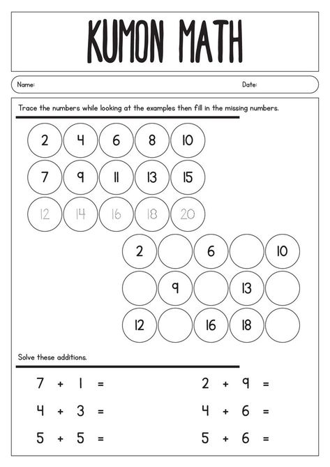 Help your child improve their math and reading skills with Kumon First Grade worksheets! Explore a variety of engaging activities to support their learning journey today. #KumonLearning #MathAtHome #EarlyChildhoodEducation #firstgradekumon Kumon Worksheets Free Preschool, Kumon Worksheets, Worksheet Math, Kumon Math, First Grade Worksheets, Fun Activities For Toddlers, 1st Grade Math Worksheets, Baby Learning Activities, Learning Journey