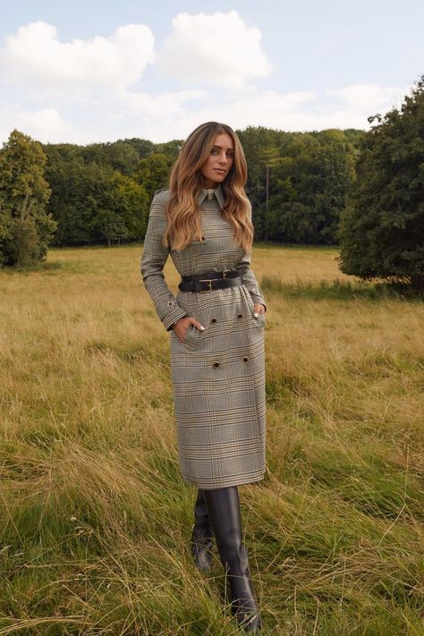 Lydia Millen, Lydia Elise Millen, Race Outfit, To Autumn, Check Coat, A Love Letter, Belted Trench Coat, Love Letter, Classic Outfits