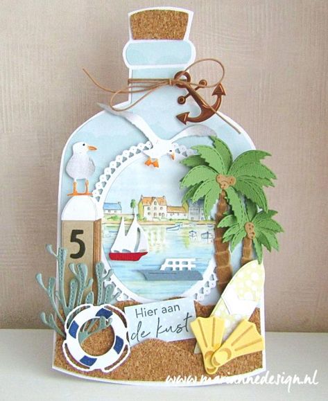 Palm trees » Marianne Design Sea Gulls, Marianne Design Cards, Tropical Party Decorations, Nautical Cards, Fishing Cards, Beach Cards, Ship Wheel, Sea Side, Elizabeth Craft Designs