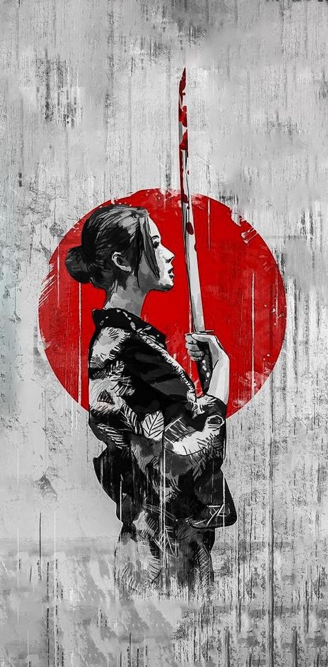 Guerriero Samurai, Japanese Art Samurai, Japanese Wallpaper Iphone, Samurai Wallpaper, Watercolor Art Landscape, Samurai Artwork, Geisha Art, Japanese Artwork, Plakat Design