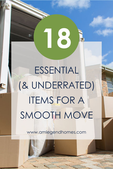 Planning a move? Don’t forget these essential and underrated items for a smooth transition to your new home! Read more tips from American Legend Homes.  Essential moving items | Moving house checklist | Must-have items for moving | Moving day essentials | Best items for moving | Moving tips and tools | Underrated moving supplies | How to pack for moving | Moving house organization | American Legend Homes moving tips Packing A House To Move, Packing Supplies For Moving, Tips For Packing To Move Houses, How To Pack Up A House For Moving, How To Pack To Move, Easy Moving Hacks, Packing For Moving, Pack For Moving, Moving Checklist Printable