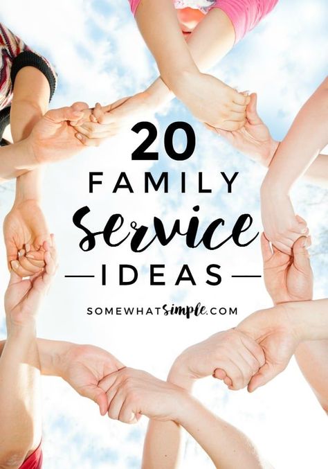 Family Activities - 20 family service ideas to help get your whole family involved in meaningful community service. Family Service Ideas, Family Fun Night Ideas, Family Service Projects, Community Service Ideas, Family Service, Service Ideas, Asparagus Recipes, Snickerdoodle Cookies, Family Fun Night