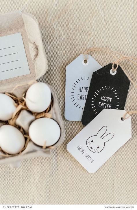 Bunny Illustrations, Easter Tag, Diy Frühling, Easter Gift Tag, Easter Printable, Easter Printables Free, Easter Tags, Egg Box, Free Gift Tags