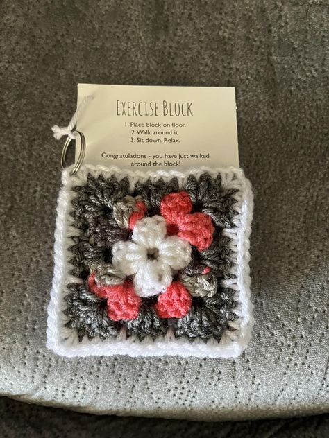 Random Acts of Crochet Kindness USA | I suggested an Exercise Block in another comment Quick Crochet Craft Fair Ideas, Crochet Cotton Yarn Projects Gift Ideas, Crochet Acrylic Yarn Projects, Easy Crochet Gifts Quick, Random Acts Of Crochet Kindness, Crochet Kindness, Scrap Crochet, Scrap Yarn Crochet, Kindness Gifts