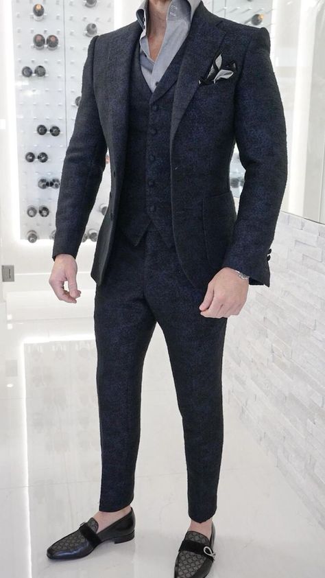 💙Midnight Blu Tweed Look 🖤 in 2022 | Slim fit suits, Men's suits, Mens attire Midnight Blue Suit, Navy Slim Fit Suit, Indian Wedding Suits Men, Men's Business Outfits, Overcoat Men, Blue Suit Men, Kurta Men, Suits Men Business, Designer Suits For Men