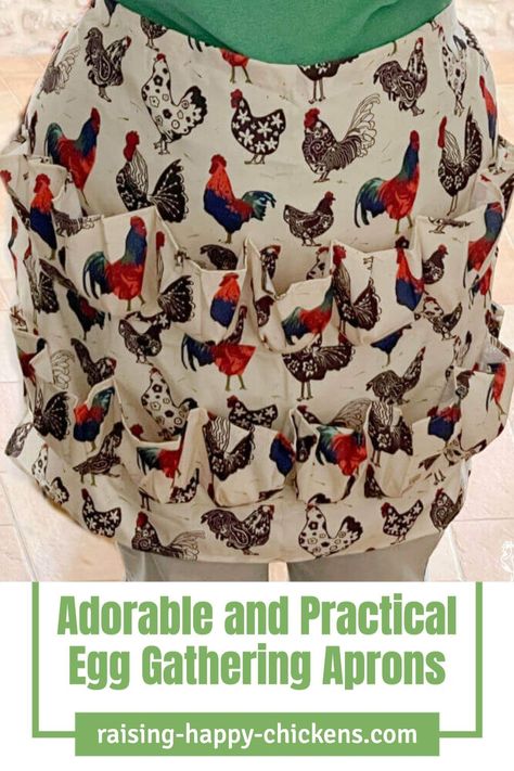 Gathering Aprons, Chicken Egg Colors, Egg Facts, Basket Sewing Pattern, Egg Apron, Egg Collecting Apron, Chicken Raising, Apron Pattern Free, Egg Aprons