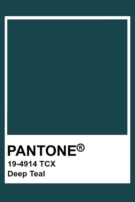 Teal Pantone Color, Pantone Teal Blue, Teal Green Pantone, Teal Pantone Colour Palettes, Dark Teal Pantone, Teal Mood Board Aesthetic, Pantone Blue Green, Teal Graphic Design, Dark Teal Palette