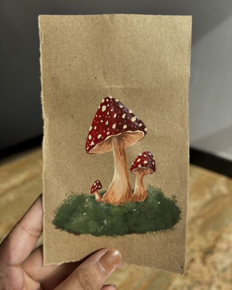 It was so fun to paint these Mushrooms, i love how the colours turned out. Would you like to see more mushroom paintings? Room decor Room decor painting Mood board Mood board painting Aesthetic painting Art for sale Acrylic Acrylic painting Acrylic art #fyp #foryoupage #artforsale #artforyourhome #artforyou #artwork #explorefeed #acrylicpainting #acrylicpaintingforsale #acrylic #acrylicart #like #comment #share #save #follow Painting Mood Board, Acrylic Painting Ideas Mushrooms, Paintings Room Decor, Mushroom Painting Realistic, Guache Paintings Mushroom, Mood Board Painting, Acrylic Paint Mushroom, Mushroom Gauche Painting, Mushroom Paintings