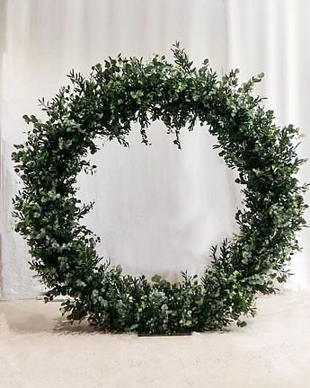 Moongate Arch, Circle Wedding Arch, Circle Arch, Moon Gate, Foliage Wedding, Floral Hoops, Wedding Leaves, Floral Arch, Blush And Gold