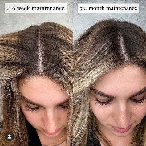 Hair Stylist & Educator on Instagram: “Taking a client from high maintenance to low maintenance is one of my favorite things to do!! 3 squares back I posted a reel of this same…” Blonde Hair For Brunettes, Boring Hair, Hair Techniques, Low Maintenance Hair, Hair Color Techniques, Cut Her Hair, Balayage Hair Blonde, High Maintenance, Balayage Brunette