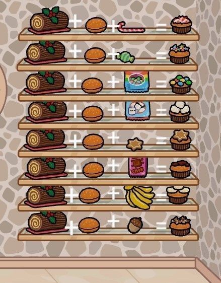 Food Recipes For Toca Boca, Toca Boka Free House, Makanan Toca Boca, Tocaboca Food Recipes, Coffee Bar Ideas Toca Boca, Toca World Food Recipes, Toca Boca Food Recipes All, Comidas Toca Life, Idee Casa Toca Boca