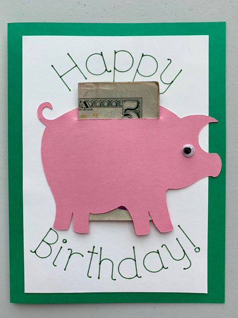 Money Holder Cards Diy Birthday, Money Card Ideas, Birthday Money Gifts, Money Gifts, Birthday Money, Warm Scarves, Simple Birthday Cards, Creative Money Gifts, Diy Birthday Gifts For Friends