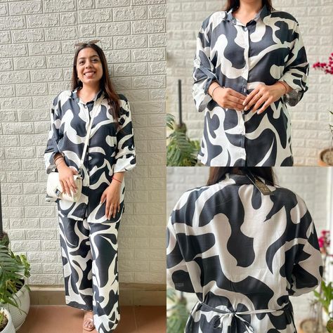 ❌sold out❌Black and white coord set Fabric: Cotton PP: 699/- Size: Free size Includes: belt and one pocket Follow: @sparrow_style_store . . . #sparrow_style_store #onlinestore #storeonline #coords #coordset #airportlook #look #smallbusiness #smallbusinessowner #supportsmallbusiness #post #postoftheday #summer #summervibes Airport Look, Coord Set, Small B, Fabric Cotton, Fashion Store, Free Size, Online Store, Black And White, Fabric