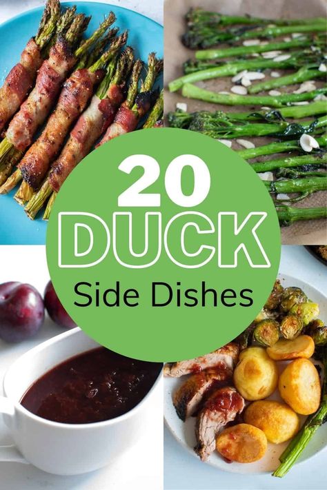 Duck Side Dishes, What To Serve With Duck, Easy Rice Side Dishes, Duck Dinner, Holiday Entrees, Roasted Duck Recipes, Duck Breast Recipe, Slow Cooker Green Beans, Easy Side Dishes