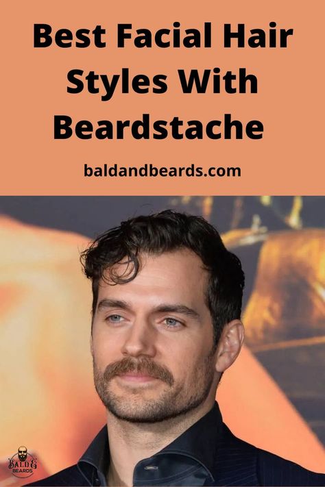 Men are lucky to have all kinds of ways of styling their facial hair to get the perfect face shape. One of the best facial hair styles is the beardstache Style because it combines a longer mustache style with a shorter beard for a super unique look. When you combine facial hair styles, you automatically start something new and trendy. The beardstache has been made popular by stars like Henry Cavill, Jon Hamm, and Jamie Dornan. Beardstache Styles, Men’s Facial Hair Trends, Facial Hair Men, Mens Facial Hair, Patchy Beard Styles, Perfect Face Shape, Facial Hair Styles, Long Mustache, Goatee Styles