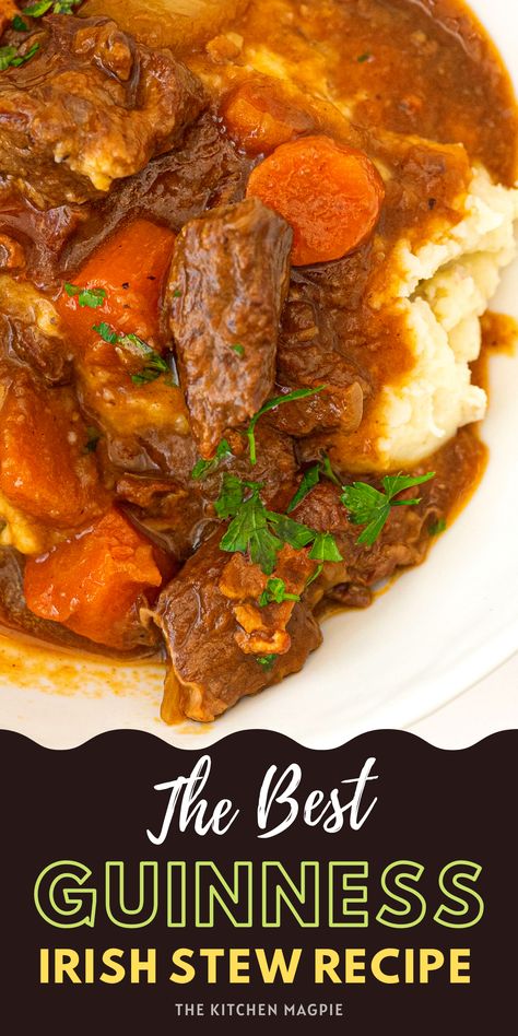 Guiness Beef Stew Recipe, Guiness Stew, Irish Soup, Irish Stew Recipe, Stew Recipes Crockpot, Irish Foods, Guinness Stew, Lamb Stew Recipes, Guinness Beef Stew