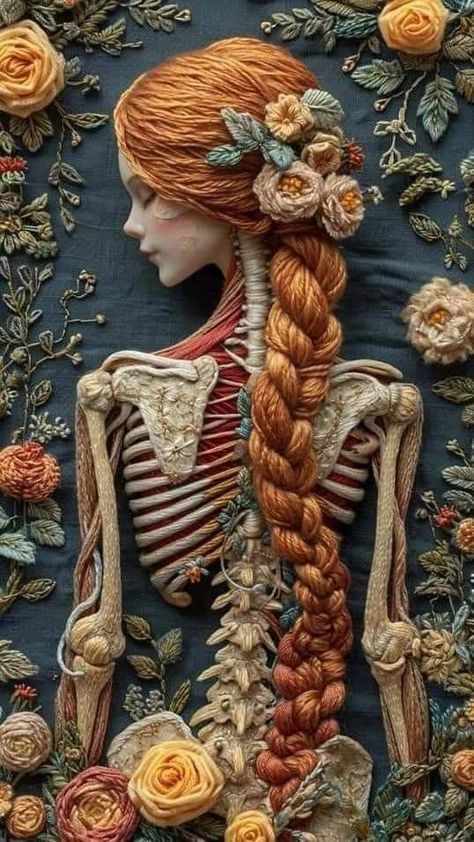 Textile Art Embroidery, Unique Embroidery, Thread Art, Slow Stitching, Modern Embroidery, Anatomy Art, Stitching Art, In My Head, Embroidery Inspiration