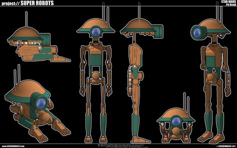 Star Wars - Pit Droid by ~cosedimarco on deviantART Star Wars Pit Droid, Pit Droid, Temple Guard, Mandalorian Costume, Space Fleet, Google Sketchup, Neutron Star, Star Wars Droids, Starship Design