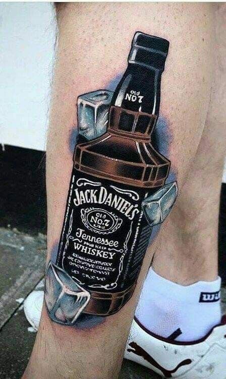 Alcohol Tattoo Ideas, Jack Daniels Tattoo, Alcohol Tattoo, Gentleman Tattoo, Diving Logo, Finger Tattoos Words, Friday The 13th Tattoo, Tattoo Catalog, Anchor Tattoo Design